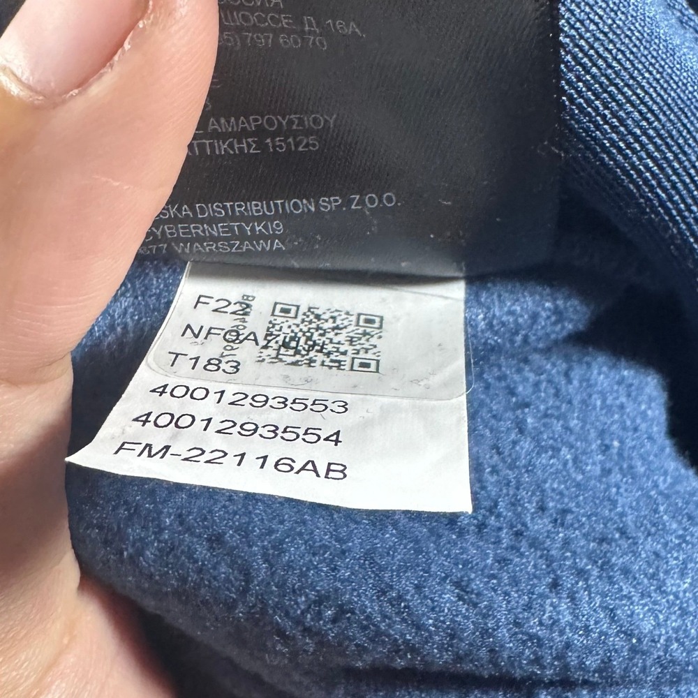 The North Face Fleece Pants Mens Medium Blue Polartec Circular Design Cargo Belt - Picture 9 of 13